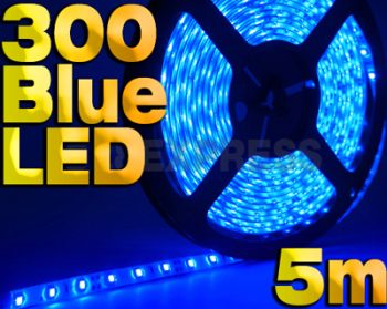 LED Stripe 5m farve Lys: Blå
