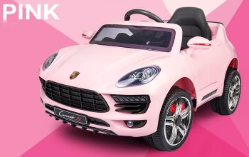 Rosa elektrisk bil før barn