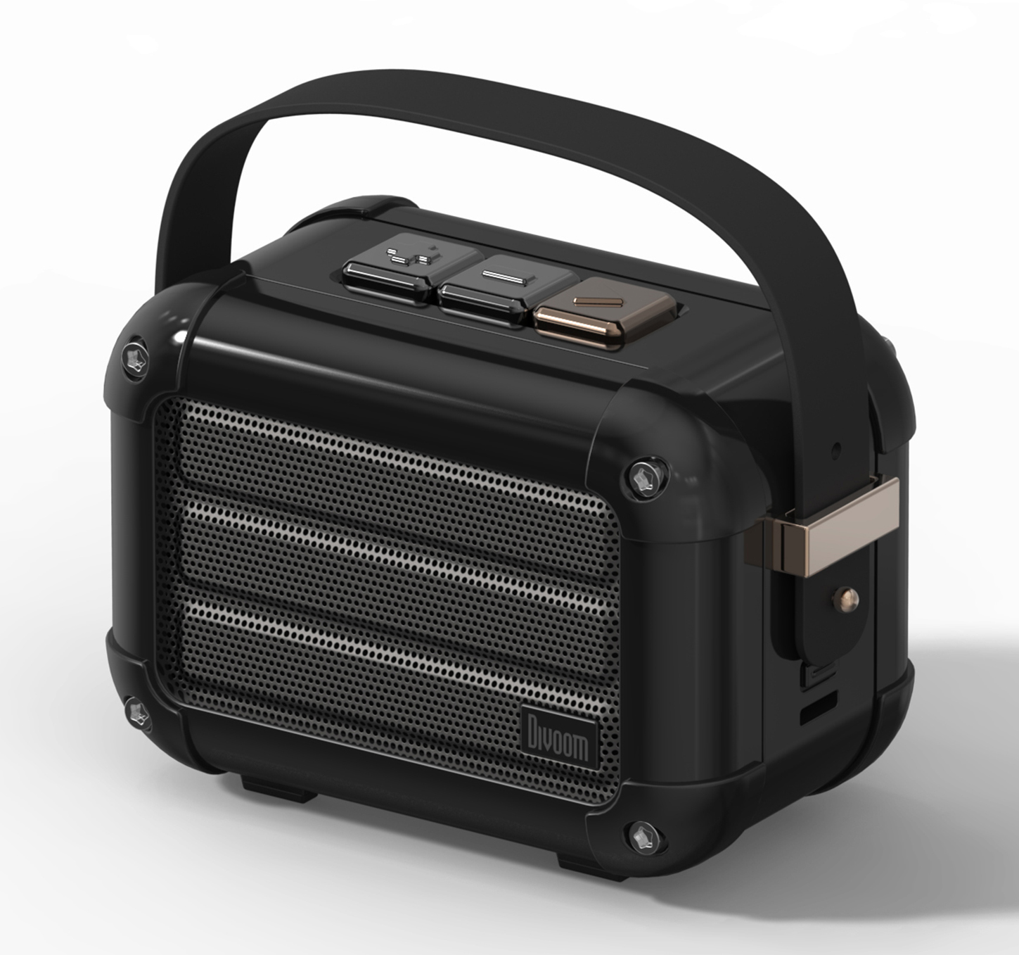 Blåtann-høyttaler, Divoom Macchiato svart, TWS, 6w