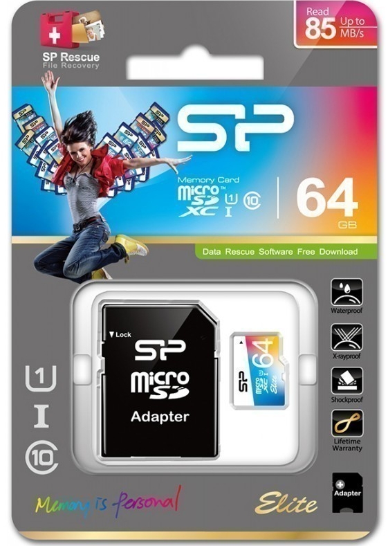 Micro SDHC adap Elite/UHS 64GB