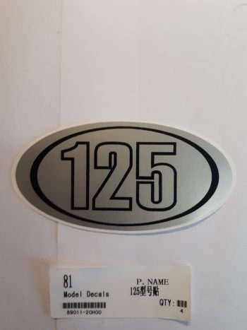 125 model stickers