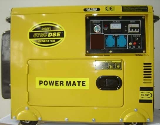 Power Mate 6700 strømaggregat diesel enfase