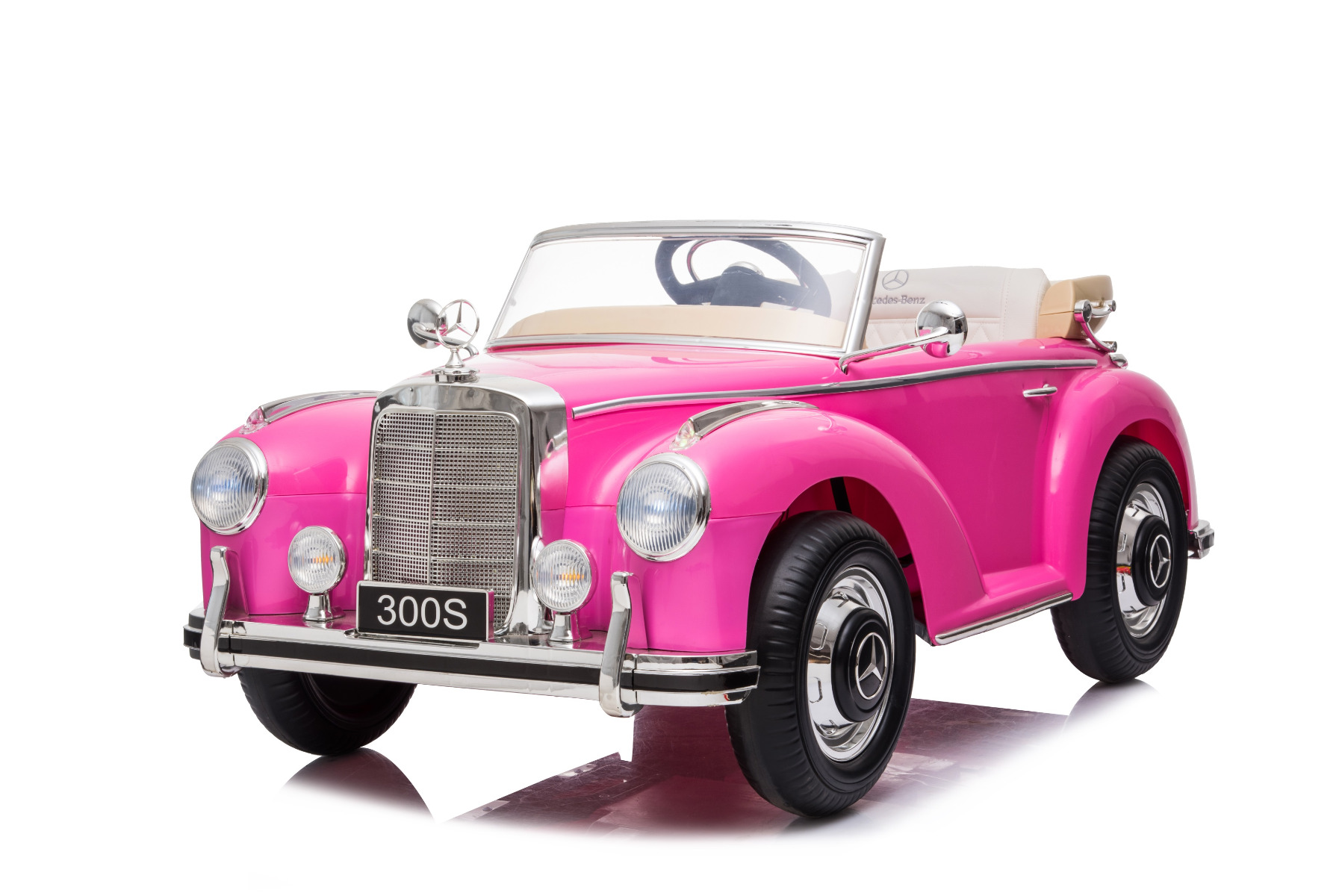 MERCEDES SL300 ELEKTRISK BIL TIL BARN EXCLUSIVE MODELL 2,4G ROSA